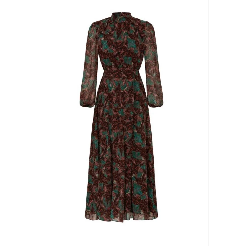 Saloni Jaqui Dress $695 Size 4 - Picture 4 of 10